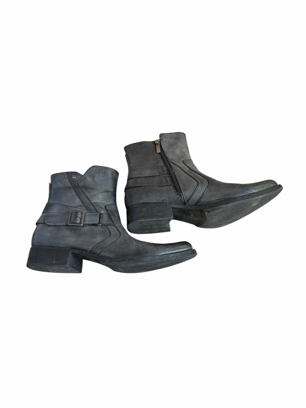 Rock & Republic Men’s Harness Square Toe Faux Leather Harness  Boots Size 13 EUC - Picture 3 of 10